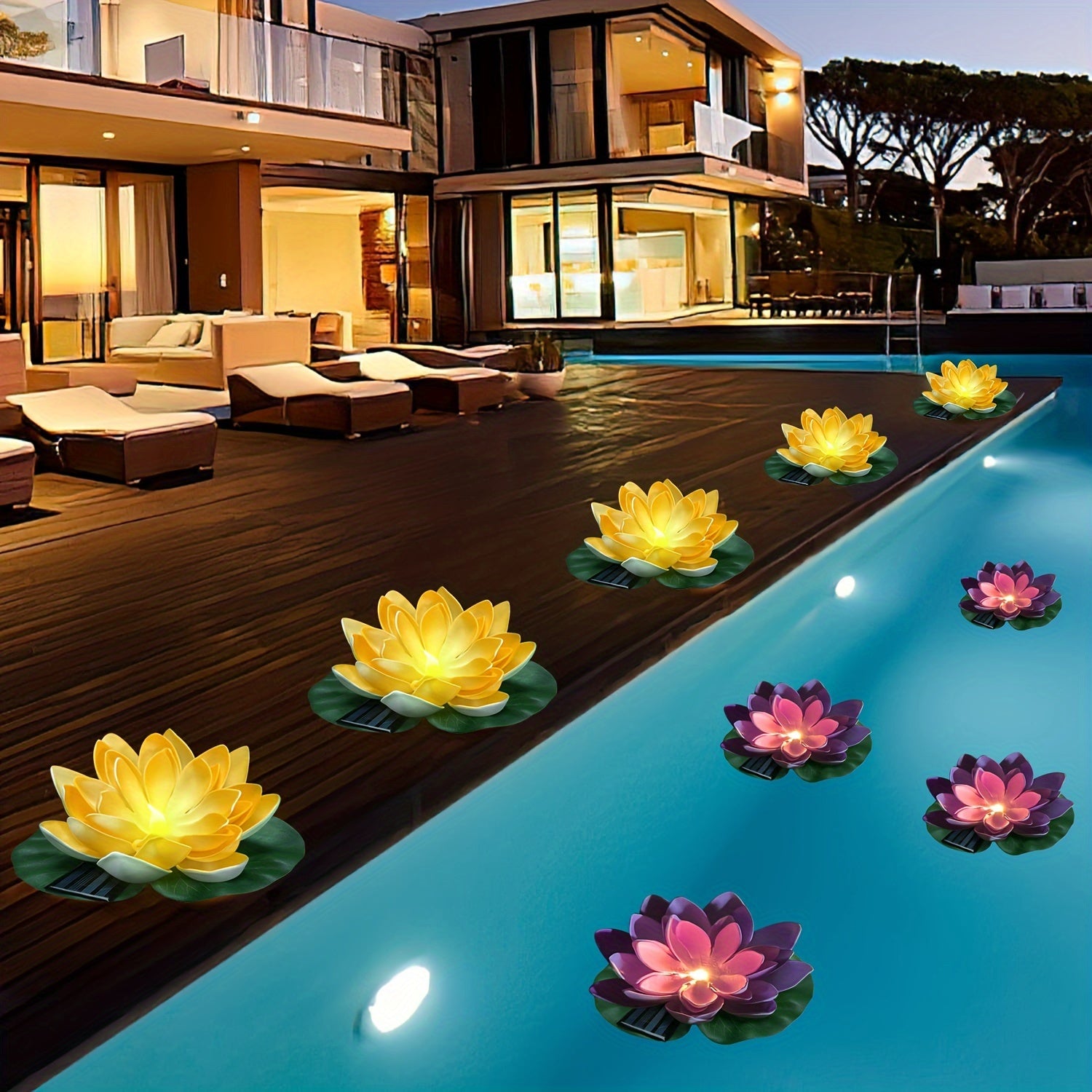SolarLily - Decorative Lotus-Shaped Solar LED Lanterns in 3 Colors