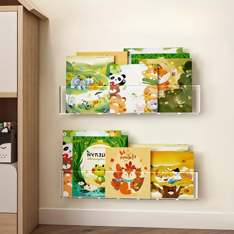 ClearView - Transparent Acrylic Bookshelf for Children's Room and Living Space