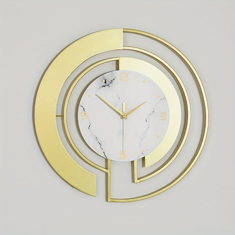 LuxuryTime - Modern Metal Wall Clock, 18 Inch