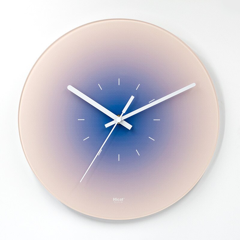 Reloj de pared de cristal lujoso