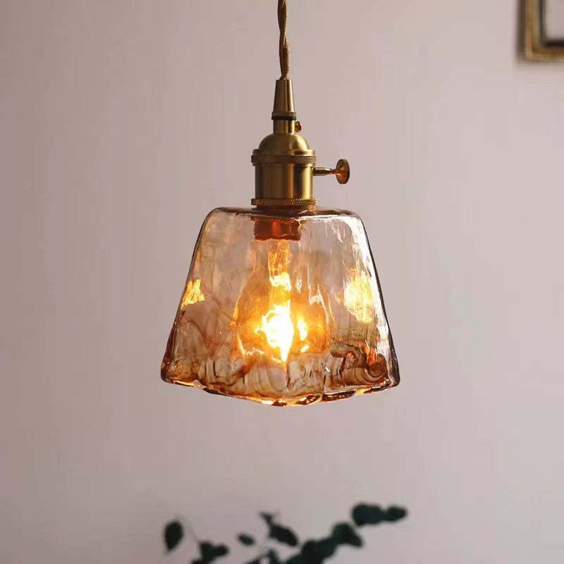 Eloise Vintage Lampade da Soffitto LED in Metallo Dorato e Vetro per Camera da Letto, Soggiorno, Sala da Pranzo