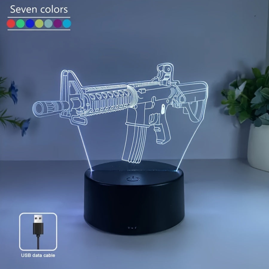 GeoLight - 3D Geometric LED Desk Lamp with Touch Control