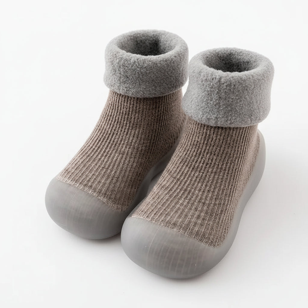 Antislip Socks Toddlers Warm Cotton Baby Shoes First Steps