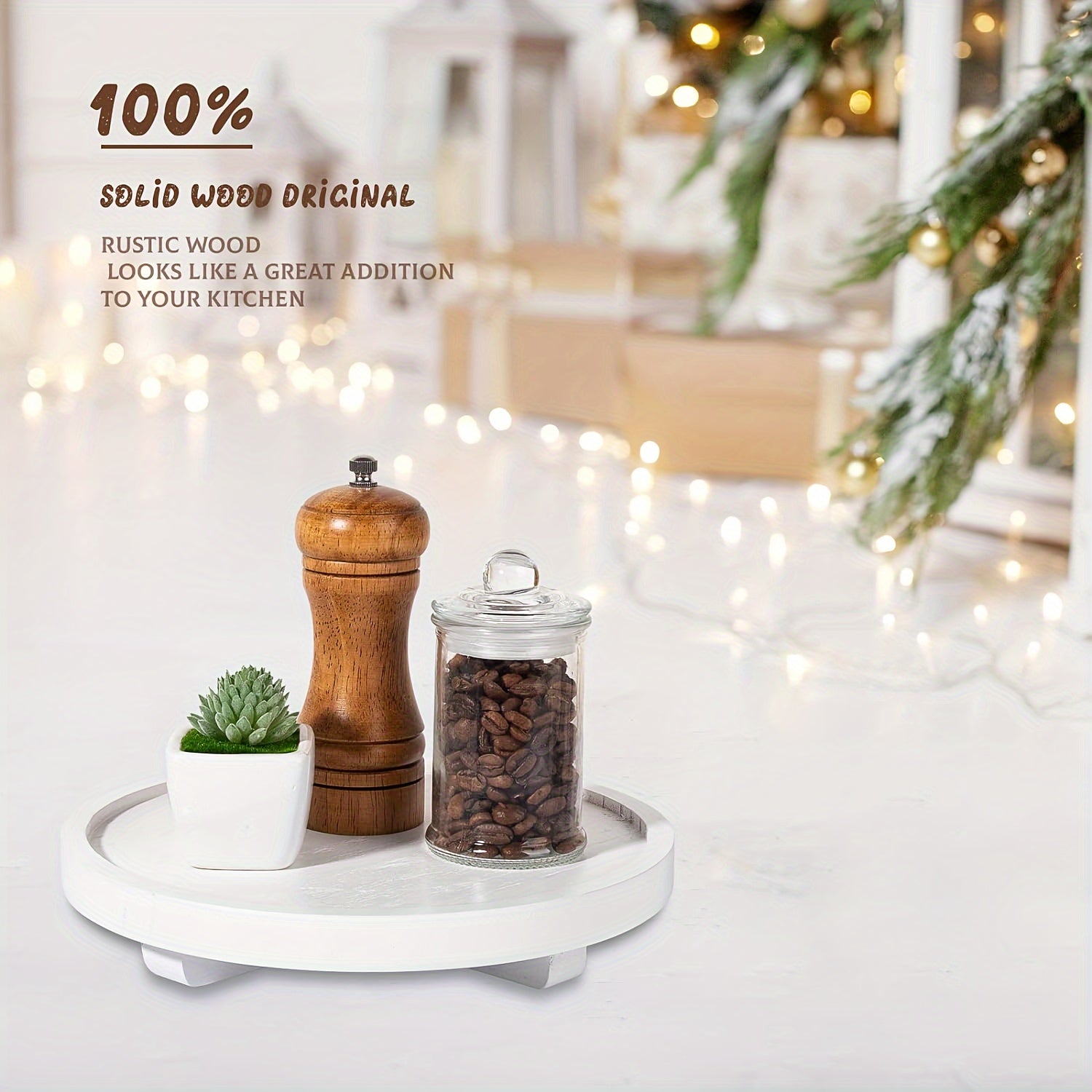 NatureBowl - Taça Redonda Natural de Madeira 22,86 cm