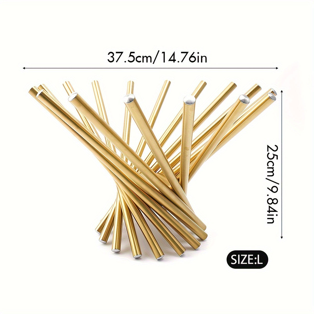 GoldServe - Fruteira de Luxo em Aço Inoxidável Decorativa e de Armazenamento