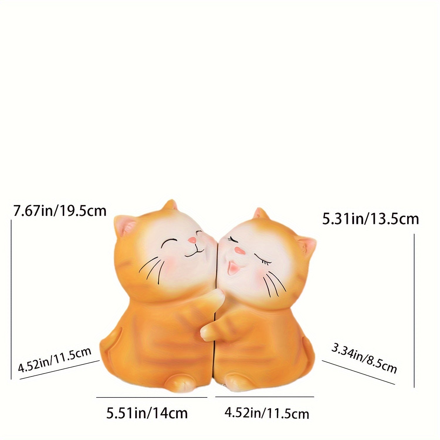 LoveCats - Charmante Hars Kat Boekensteunen - Perfect voor Thuis & Kantoor Decoratie