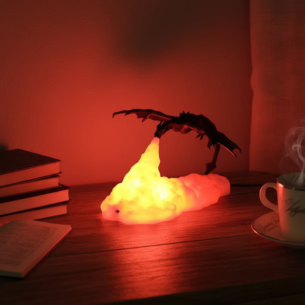 Decorazione Di Halloween Lampada Drago Luce Notturna Unica - Image 1