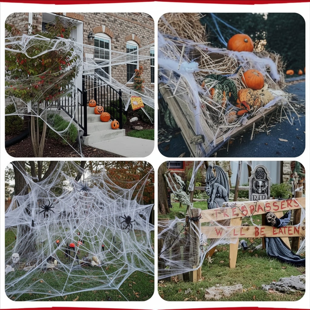Decorazione Di Halloween Ragnatela Esterno Festa - Image 3