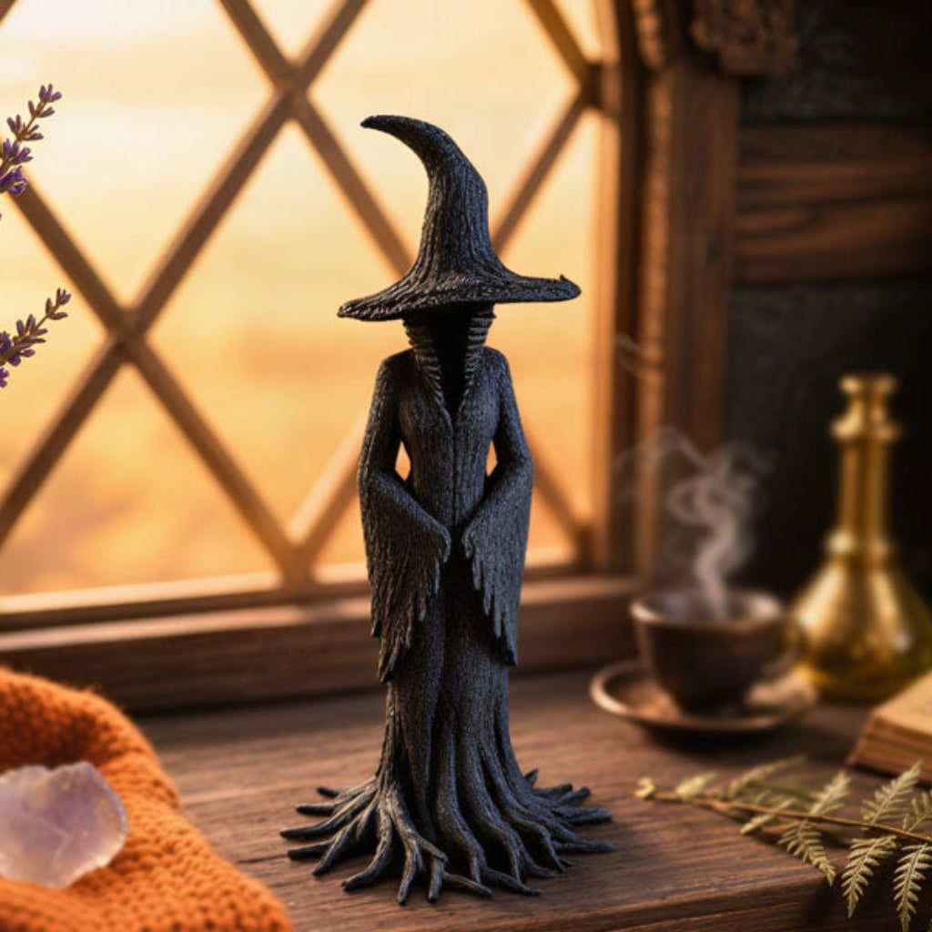 Decorazione Di Halloween Statuetta Strega Arredo Spettrale - Image 2