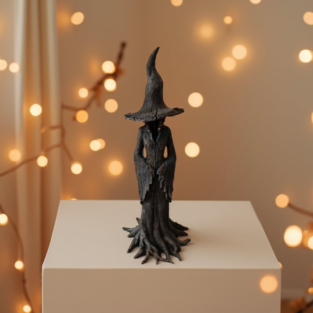 Decorazione Di Halloween Statuetta Strega Arredo Spettrale - Image 4