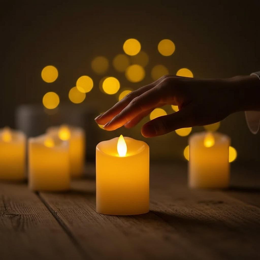 Decorazione Halloween Candele LED Accento Decorativo Casa - Image 5