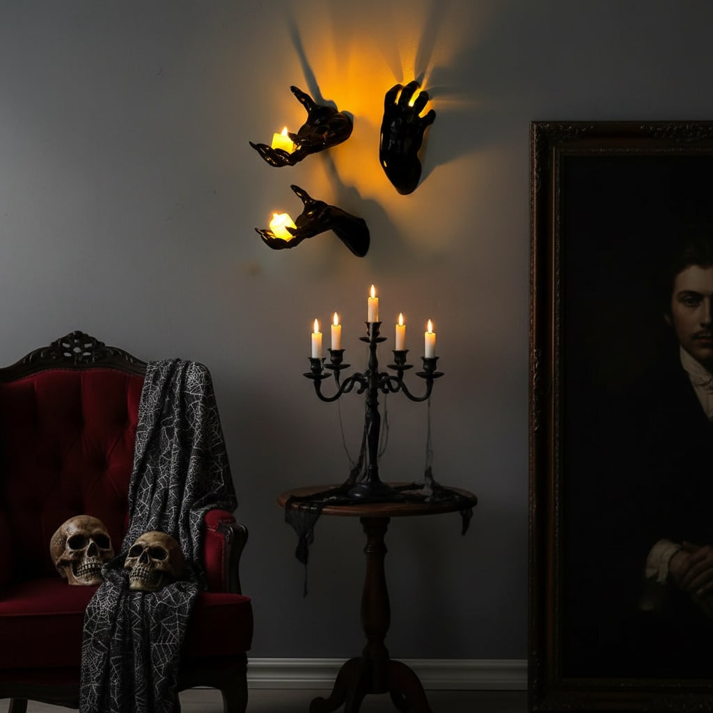 Decorazione Halloween Set Mani Arredo Spettrale - Image 1