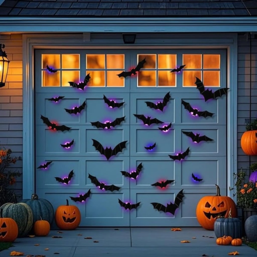 Decorazione Halloween Set Pipistrelli Parete Festivo - Image 4