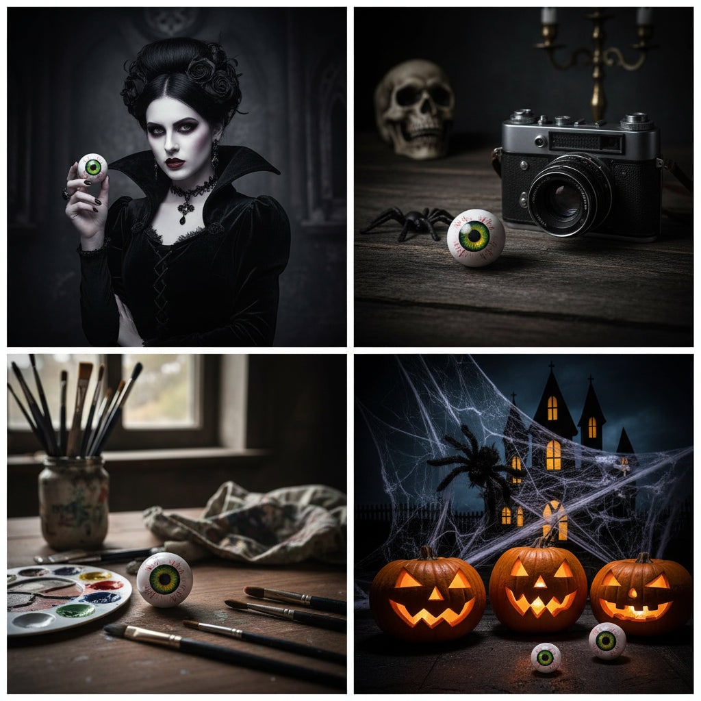 Decorazione Halloween Sfera Occhio Accento Spaventoso Casa - Image 6