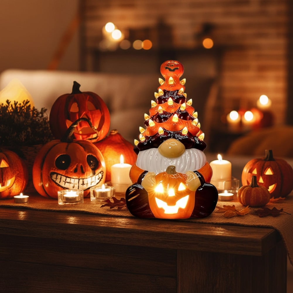 Decorazione Halloween Statua Gnomo Accento Festivo Casa - Image 1