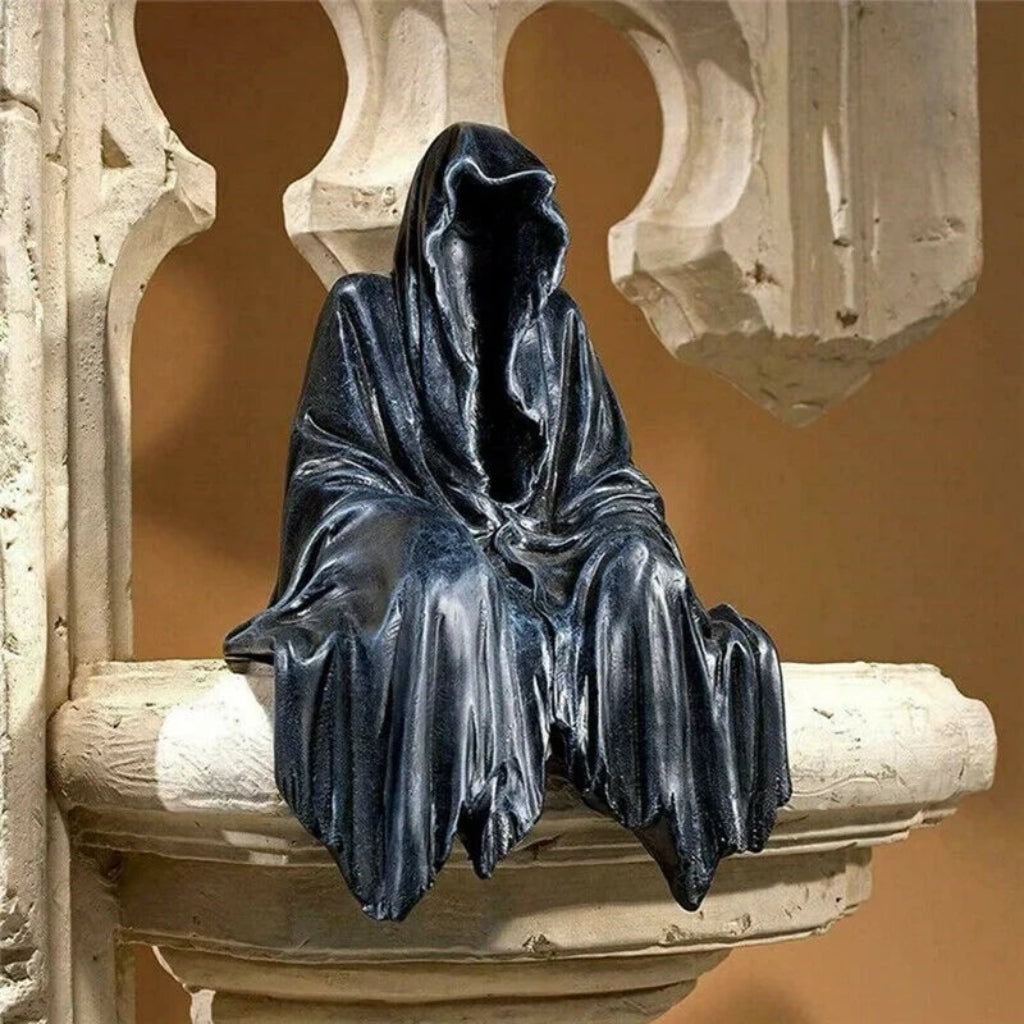 Decorazione Halloween Statua Tristo Mietitore Accento Casa - Image 2