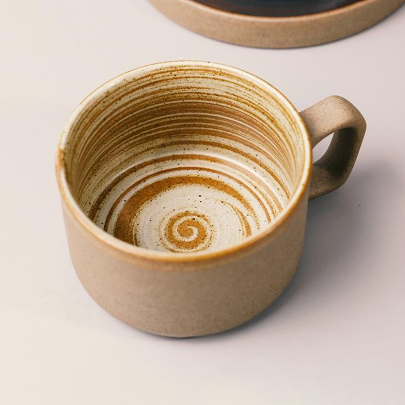 Set di 3 Tazze da Caffè in Ceramica