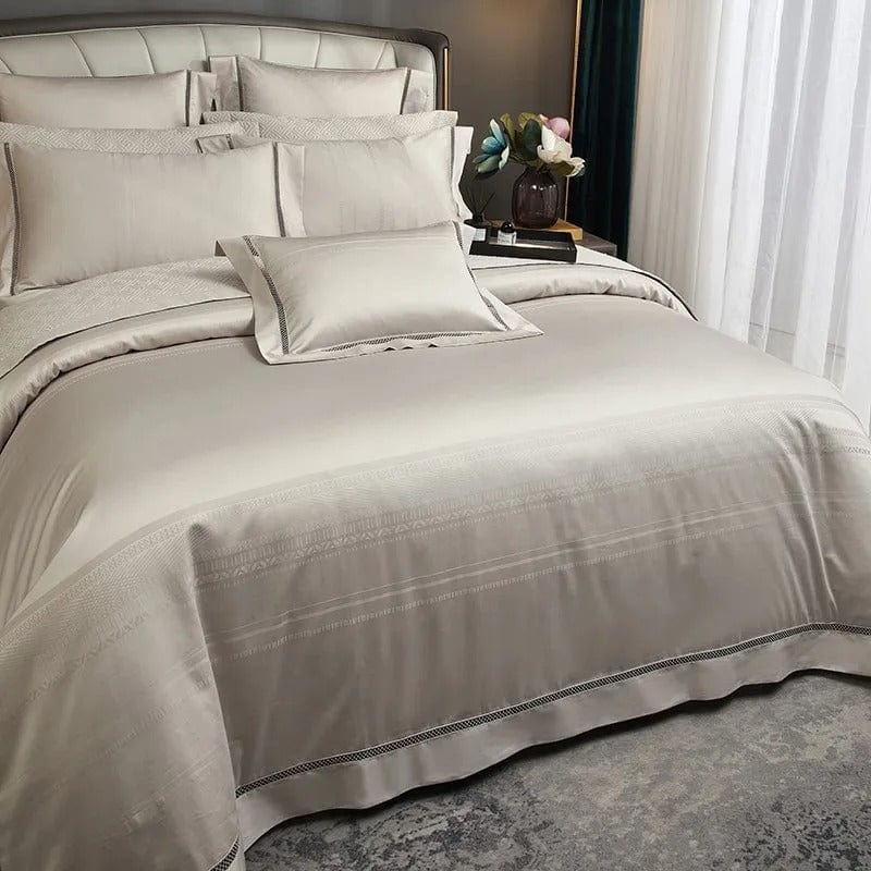 Set copripiumino Elegance Champagne (Cotone Egiziano)