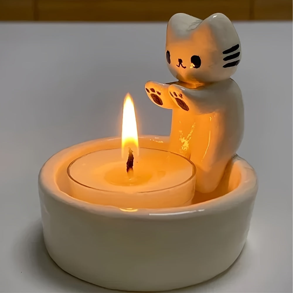 ResinTray - Gaveta Moderna para Velas de Resina | Decoração e Organização com Gatinhos Adoráveis