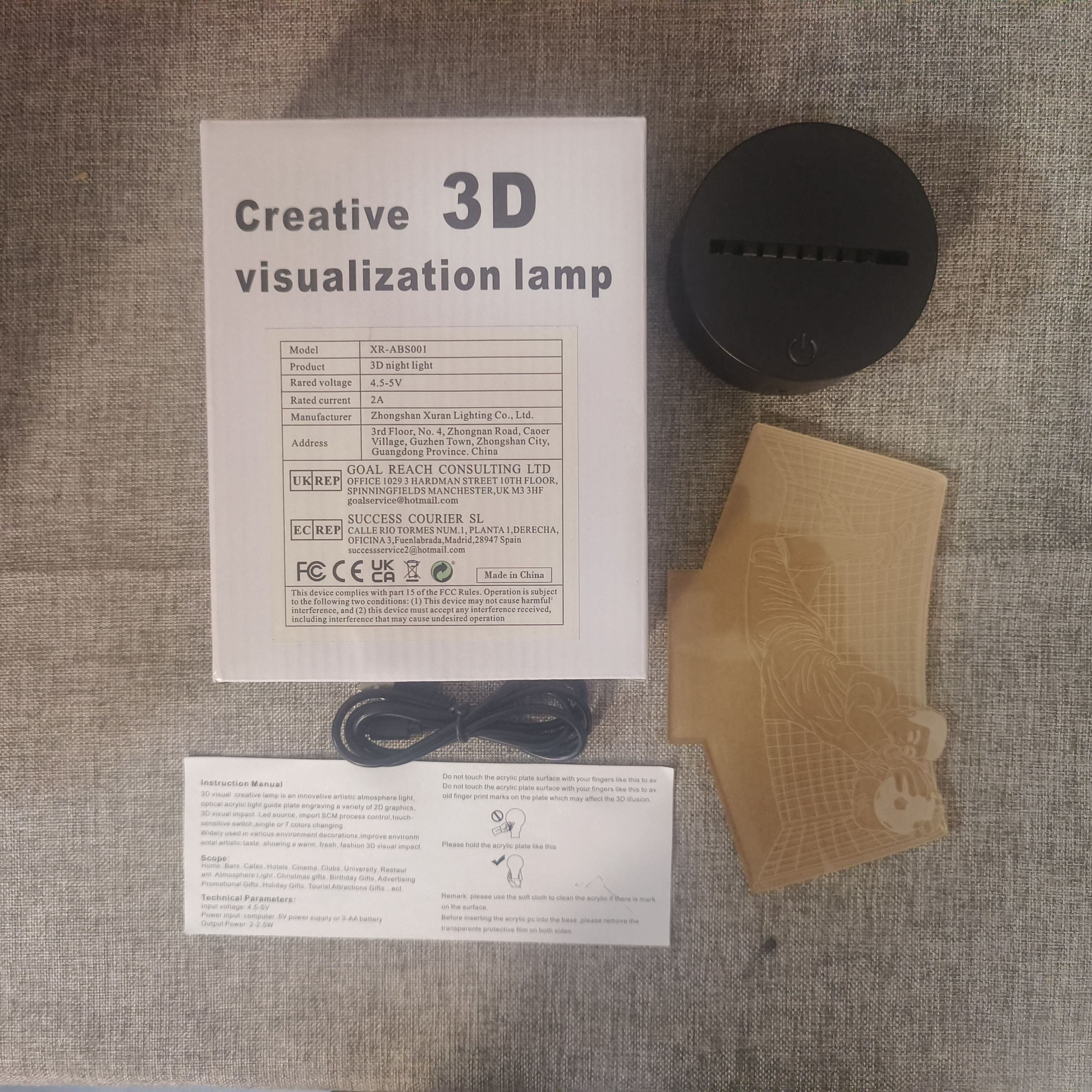 KeeperLight - 3D Football Goalkeeper Night Lamp with Touch Control