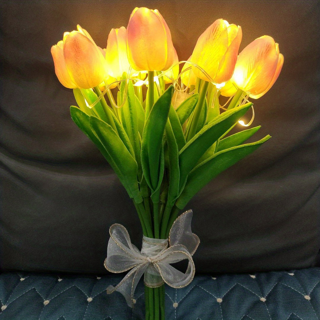 Tulip Lamp - LED Bouquet Night Light for Room Decoration