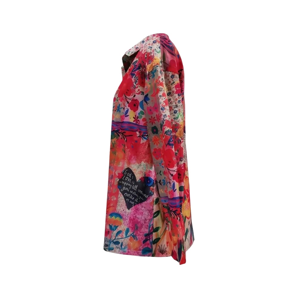 Donna Camicia Floreale Manica Lunga | Blusa Casual - Image 4