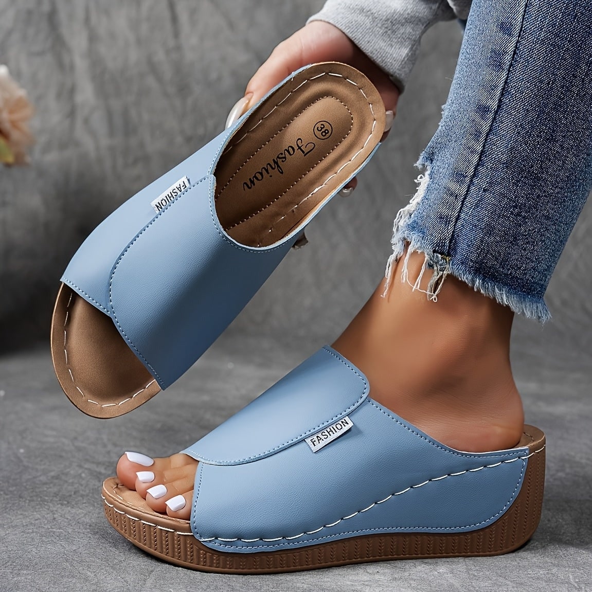 Donna Sandali con Zeppa | Sandali Slip-On - Image 10