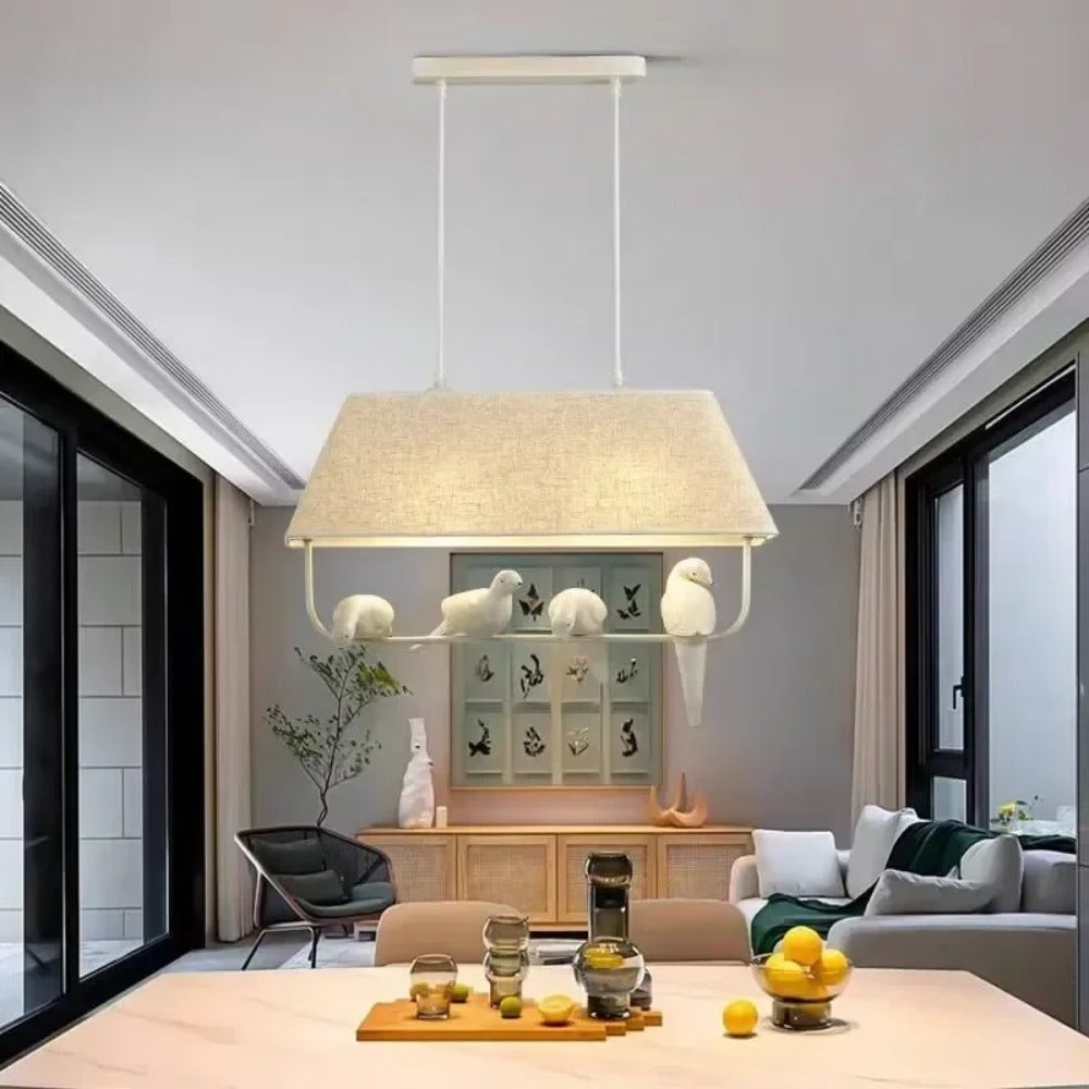 BirdNest - Hanging Lamp in Scandinavian Design Made of Rattan for Living Room and Dining Room