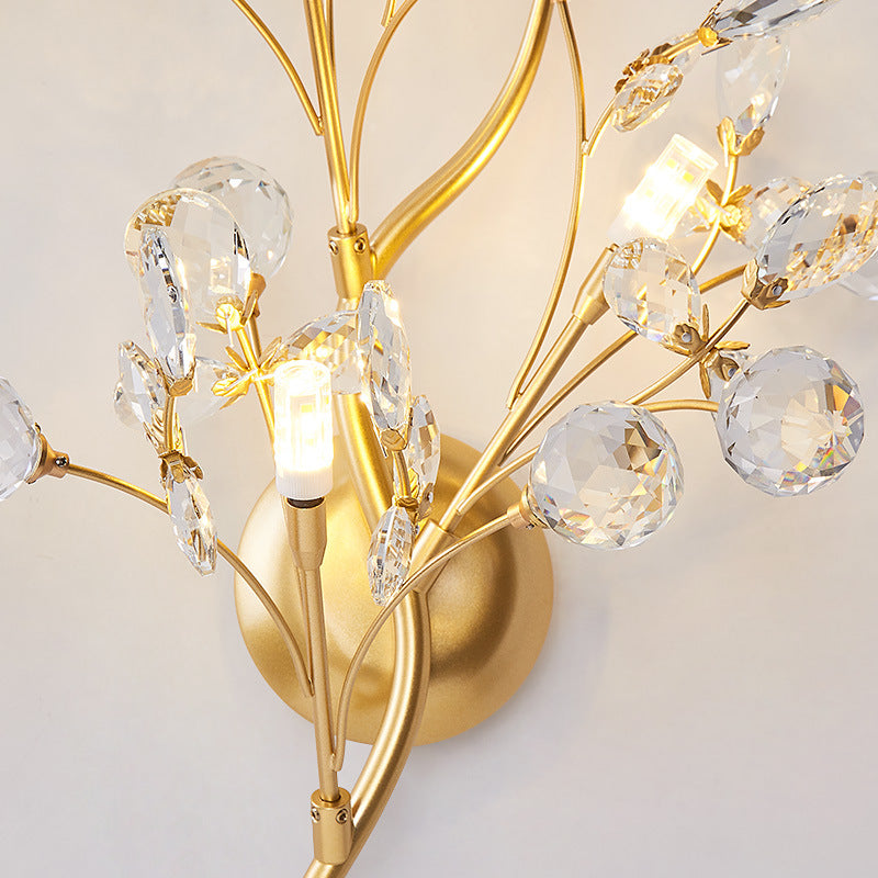 CrystalBloom - Illuminazione da parete Elegante illuminazione da parete per ambienti abitativi
