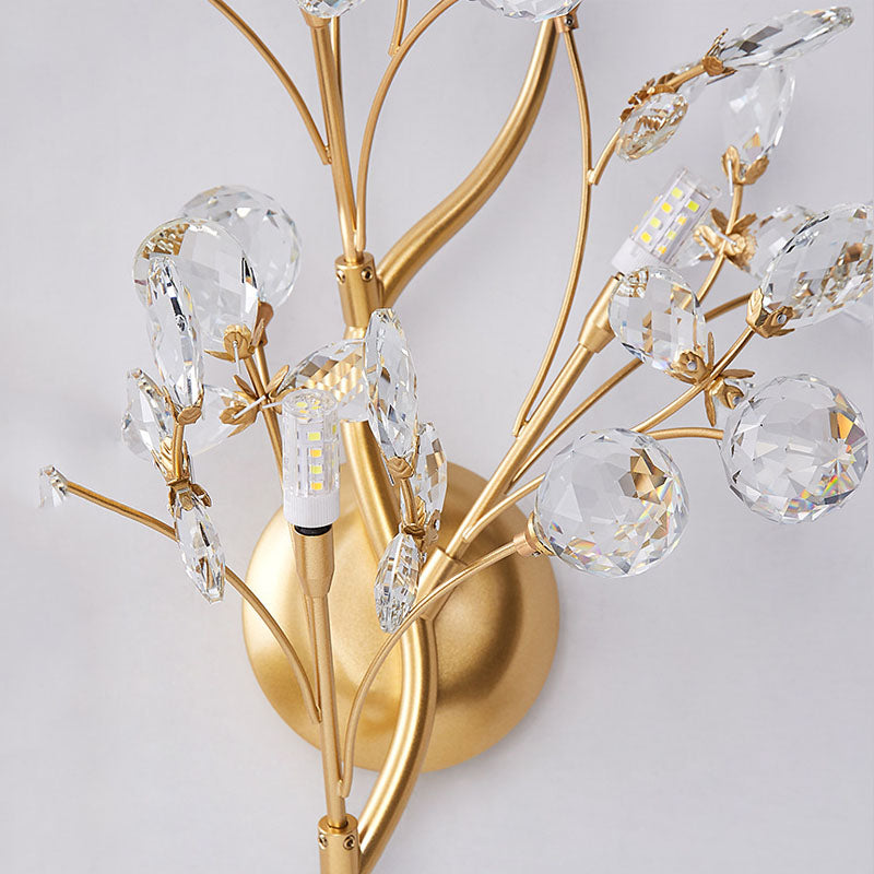 CrystalBloom - Illuminazione da parete Elegante illuminazione da parete per ambienti abitativi