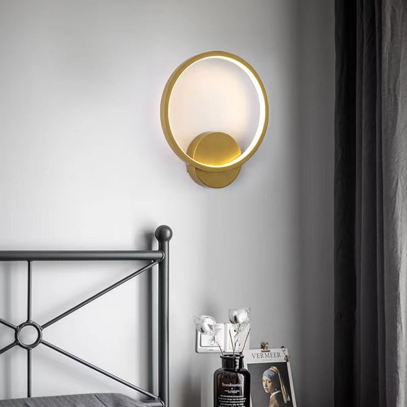 RadiantCircle - Lampada da parete LED moderna per interni eleganti