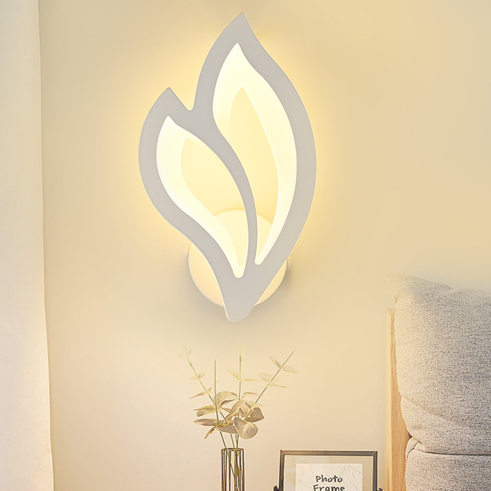 LeafGlow - Lâmpada de Parede LED Moderna Iluminação Escandinava