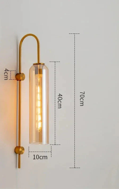 GlassGlow - Modern LED Glass Wall Lamp