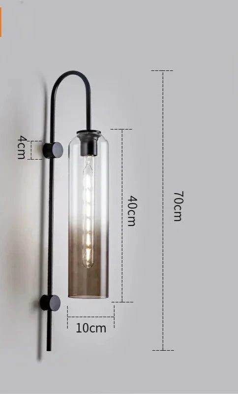 GlassGlow - Modern LED Glass Wall Lamp