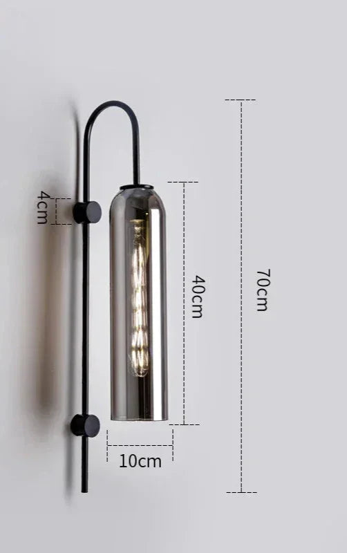 GlassGlow - Modern LED Glass Wall Lamp