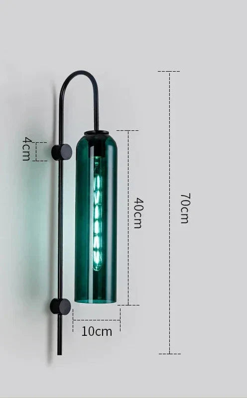 GlassGlow - Modern LED Glass Wall Lamp