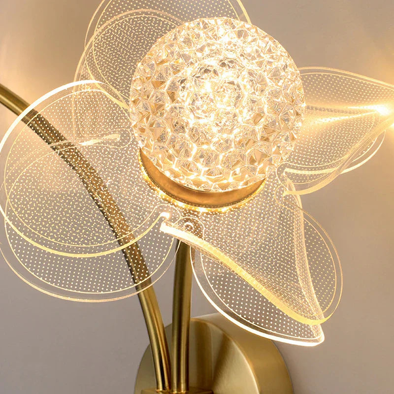BloomGlow - Modern Flower Wall Lamp with LED Lighting