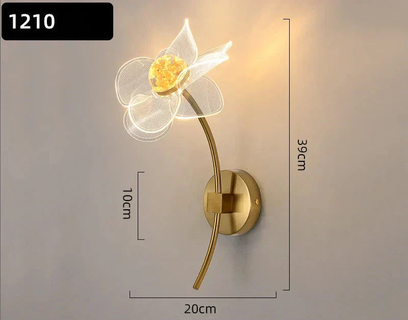 BloomGlow - Modern Flower Wall Lamp with LED Lighting