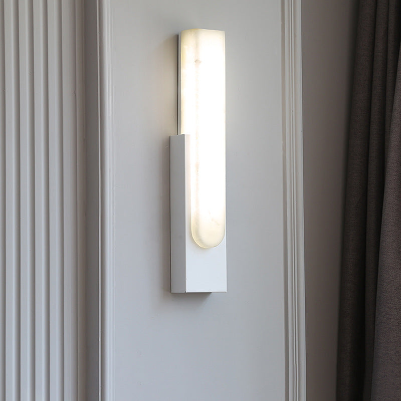 MarbleLuxe – Modern Marble LED Wall Lamp