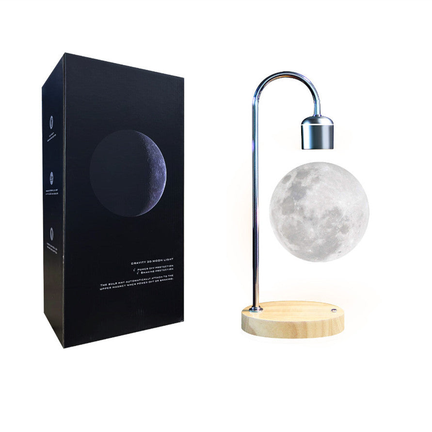 LumiMoon - Floating 3D Moon Lamp with LED Lighting