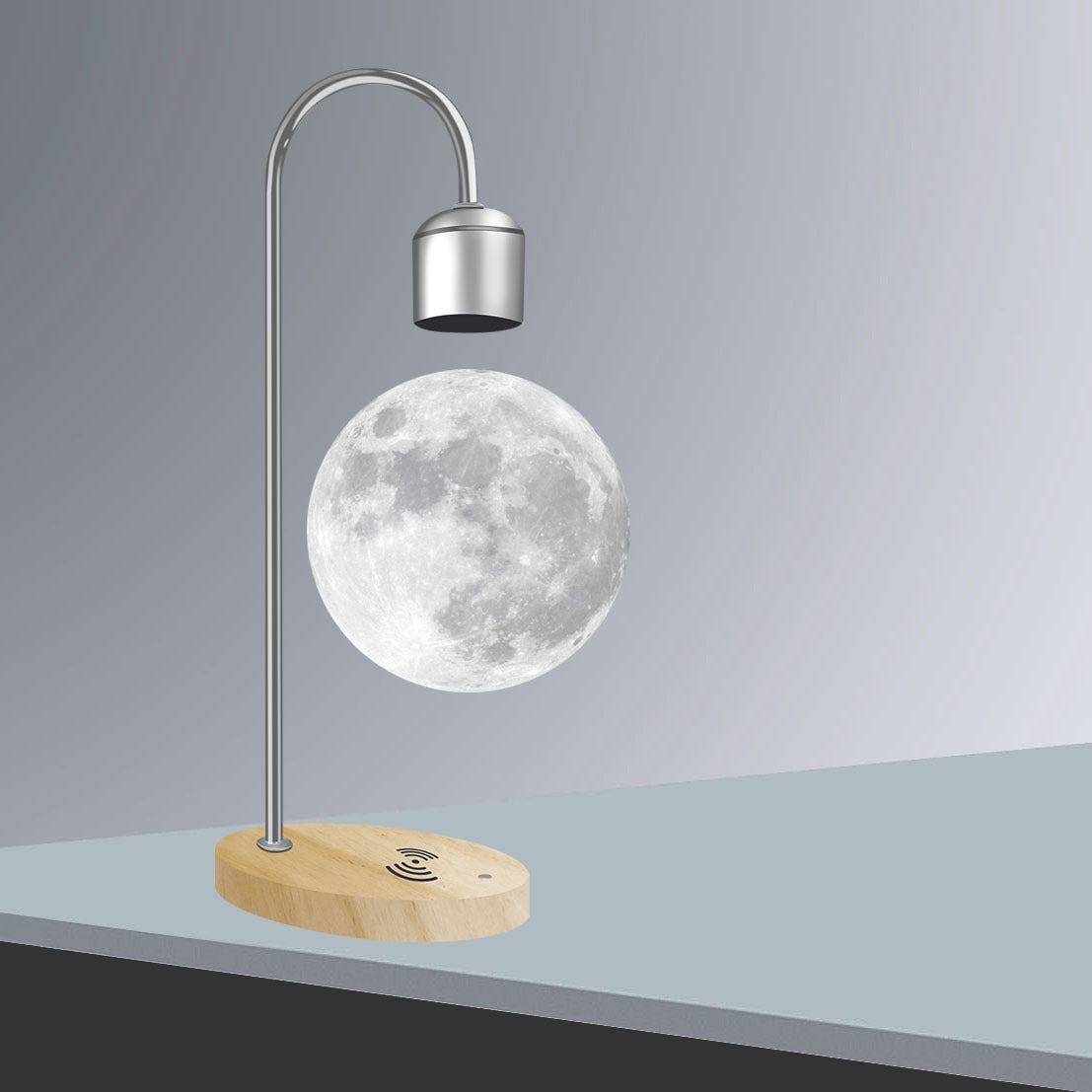 LumiMoon - Floating 3D Moon Lamp with LED Lighting