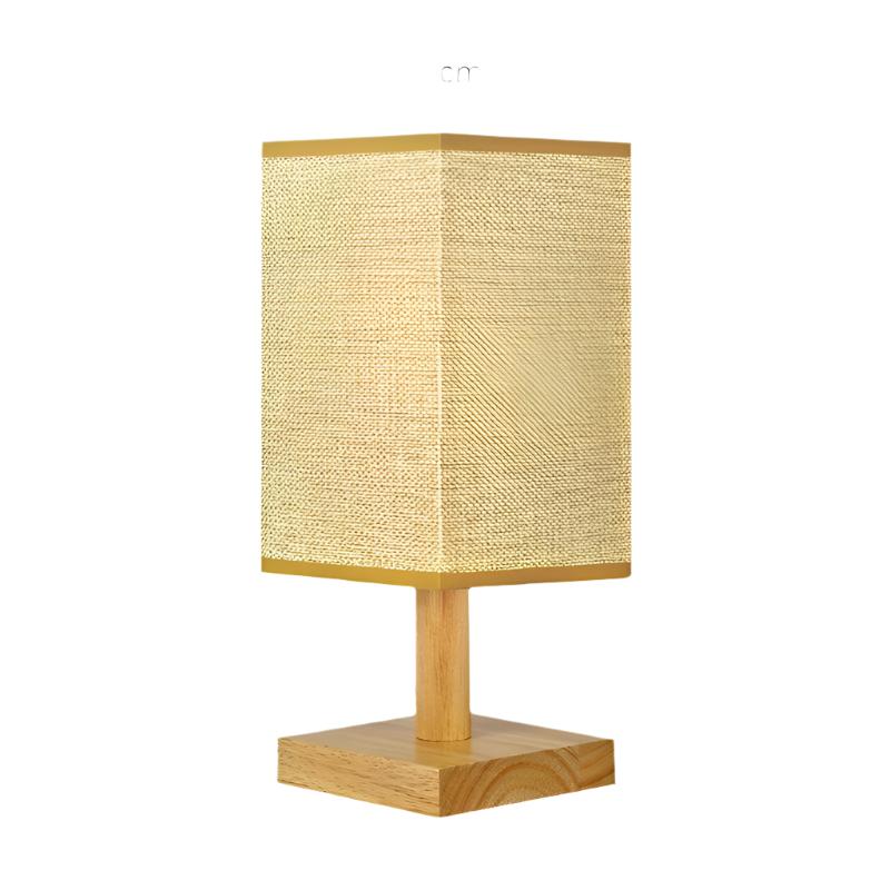 LuxeGlow - USB Table Lamp with Fabric Shade – Modern LED Night Light