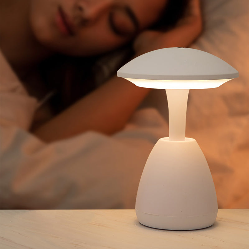 GlowShroom - Lampada da tavolo LED dimmerabile con funzione touch per camera da letto e cameretta