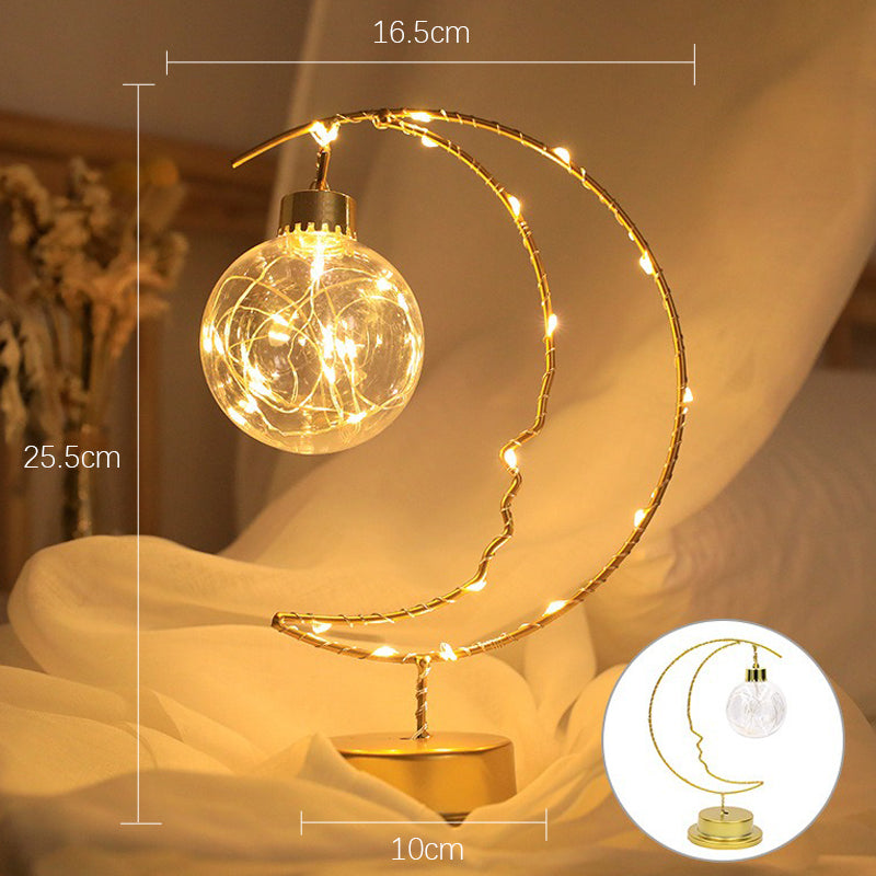 LunaGlow – Moon LED Decorative Night Light – Romantic Table Lamp