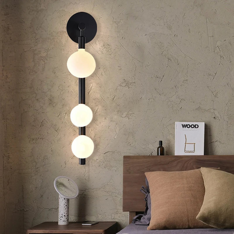 GlowSphere - Candeeiro de Parede LED Moderno com Design de Globo para Iluminação Interior Elegante
