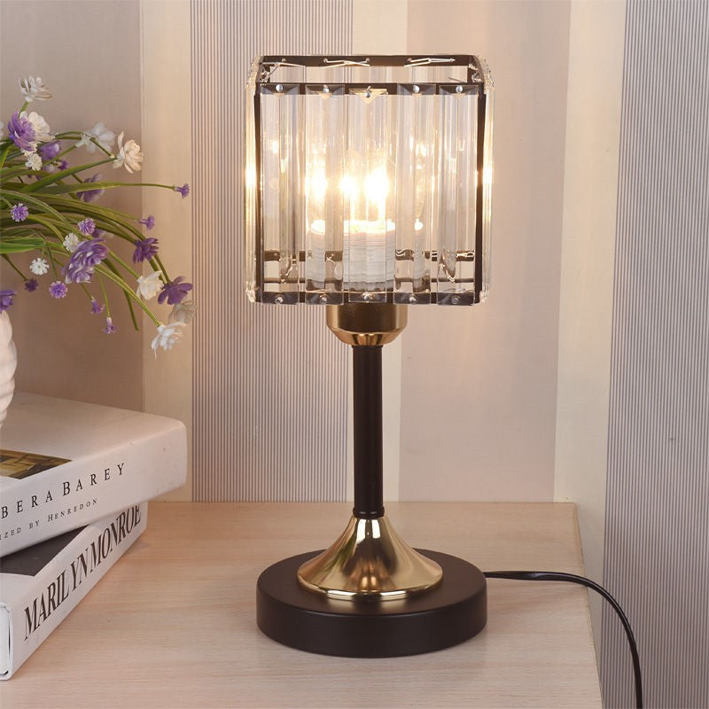 LumiGlow - Kristallen Tafellamp met Dimbaar LED Licht