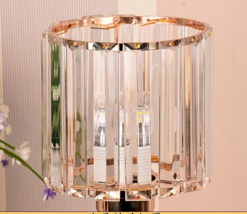 LumiGlow - Crystal Table Lamp with Dimmable LED Light