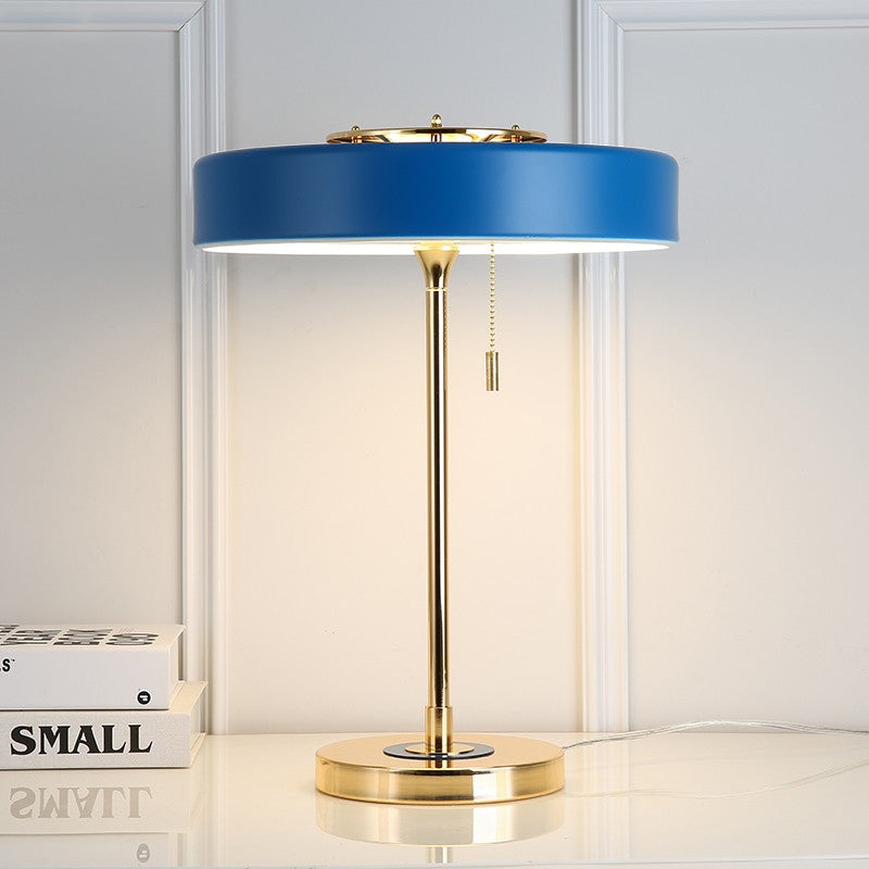 RetroGlow - Vintage Bureau Lamp in Retro Design, Messing Tafellamp