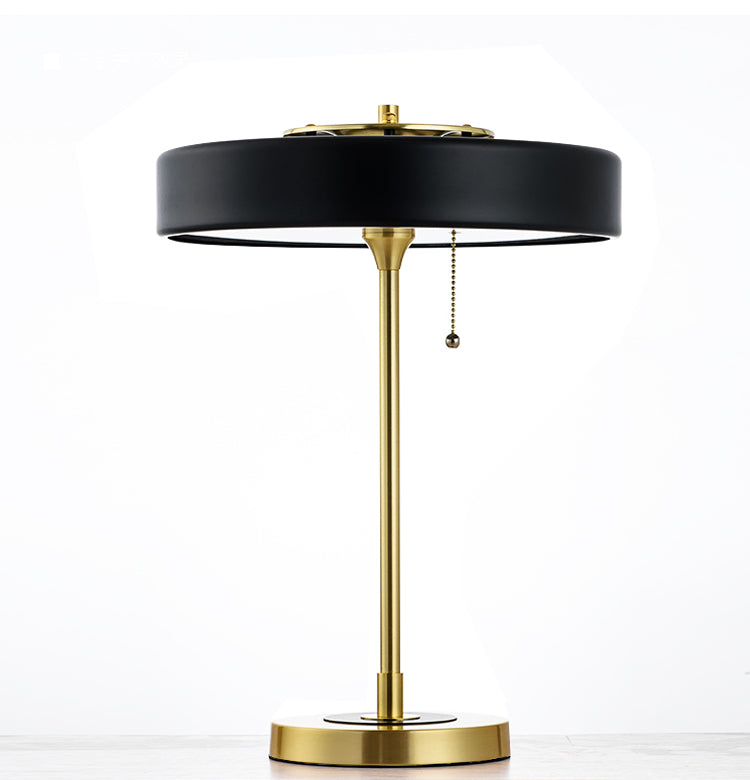 RetroGlow - Vintage Desk Lamp in Retro Design, Brass Table Lamp