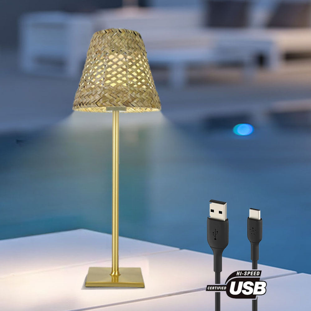 LumiTerras – Draadloze LED Tafellamp, Dimbare Buitenverlichting voor Terras en Tuin